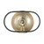 Satco 60-6651 Chassis; 1 Light; Wall Sconce; Copper Brushed Brass Finish with Matte Black Frame