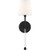 Satco 60-6689 Olmstead; 1 Light; Wall Sconce; Aged Bronze Finish with White Linen Shade