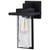 Satco 60-7355 Vernal; 1 Light Medium Wall Lantern; Matte Black with Clear Water Glass