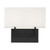 Satco 60-6719 Tribeca; 2 Light; Vanity; Aged Bronze Finish with White Linen Shade