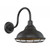 Satco 60-7012 Newbridge; 1 Light; Large Outdoor Wall Sconce Fixture; Dark Bronze Finish with Gold Accents