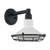 Satco 60-7051 Blue Harbor; 1 Light; Small Outdoor Wall Sconce Fixture; Gloss White Finish with Textured Black Accents