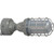 Satco 65-173 LED Adjustable Vapor Tight Fixture; 20W; 5000K; Gray Finish; 100-277V