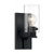 Satco 60-7271 Sommerset; 1 Light; Vanity Fixture; Matte Black Finish with Clear Glass