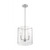 Satco 60-7177 Sommerset; 3 Light; Pendant Fixture; Brushed Nickel Finish with Clear Glass