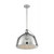 Satco 60-7213 Barbett; 1 Light; Large Pendant Fixture; Polished Nickel Finish with Fresnel Glass
