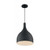 Satco 60-7087 Bellcap; 1 Light; Large Pendant Fixture; Matte Black Finish