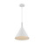 Satco 60-7138 Lightcap; 1 Light; Large Pendant Fixture; Matte White Finish