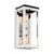 Satco 60-7092 Cakewalk; 2 Light; Wall Sconce Fixture; Polished Nickel Finish with Black Accents