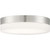 Satco 62-460 Pi; 14 in.; Flush Mount LED Fixture; Brushed Nickel Finish with Etched Glass