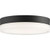 Satco 62-468 Pi; 9 in.; Flush Mount LED Fixture; Black Finish with Etched Glass
