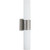 Satco 62-2936 Link; 2 Light; (Vertical) LED Tube Wall Sconce with White Glass; Brushed Nickel Finish