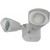 Satco 65-210 LED Security Light; Dual Head; White Finish; 3000K