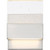 Satco 62-1501 Ellusion; LED Small Wall Sconce; 15W; Polished Nickel Finish with Seeded Glass