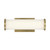 Satco 62-1591 Lena; LED Vanity; Brushed Brass with Striped Lens