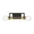 Satco 60-6972 Intention; 2 Light; Vanity; Warm Brass and Black Finish