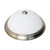 Satco 62-1341 13 in.; LED Flush Dome Fixture; Brushed Nickel Finish with Frosted Glass