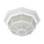 Satco 62-1419 LED Spider Cage Fixture; White Finish with Frosted Glass