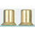 Satco S70-136 2 Finials; Brass Finish; 1"