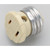 Satco S70-543 Bakelite Female Screw Plug; Ivory Finish