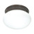 Satco SF76-600 1 Light - 8" - Flush Mount - Small White Mushroom - Old Bronze Finish