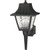 Satco SF77-852 1 Light - 18" - Wall Lantern - Mansard Lantern with Textured Acrylic Panels - Black Finish