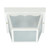 Satco SF77-879 2 Light - 10" - Carport Flush Mount - With Frosted Acrylic Panels - White Finish