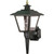 Satco SF77-896 1 Light - 17" Coach Lantern with Brass Finial Acrylic Panels - Black Finish