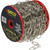 Satco 79-201 11 Ga. Chain; Nickel Finish; 50 yd. (150 ft.) to Reel; 1 Reel To Master; 15lbs Max