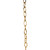 Satco 79-455 8 Ga. Chain; Brass Finish; 1 yd. Len; 11/2 in.; Link Len; 7/8 in.; Link Wid; 1/8 in.; Thick; 100 yd./Ctn; 35lbs Max