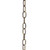 Satco 79-464 8 Ga. Chain; Antique Brass Finish; 1 yd. Len; 11/2 in.; Link Len; 7/8 in.; Link Wid; 1/8 in.; Thick; 100 yd./Ctn; 35lbs Max