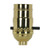 Satco 80-1022 On-Off Push Thru Socket; 1/8 IPS; 3 Piece Stamped Solid Brass; Polished Brass Finish; 660W; 250V