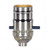 Satco 80-1023 On-Off Push Thru Socket; 1/8 IPS; 3 Piece Stamped Solid Brass; Polished Nickel Finish; 660W; 250V