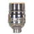Satco 80-1039 Short Keyless Socket; 1/8 IPS; 3 Piece Stamped Solid Brass; Polished Nickel Finish; 660W; 250V; Uno Thread