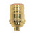 Satco 80-1054 Short Keyless Socket; 1/8 IPS; 4 Piece Stamped Solid Brass; Polished Brass Finish; 660W; 250V