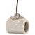 Satco 80-1314 Twin Porcelain Socket With Flange Bushing Cap; 1/8 IPS; 9" AWM B/W 150C; CSSNP Screw Shell; Glazed; 660W; 250V