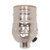 Satco 80-1373 Short Keyless Socket With Side Outlet; 1/8 IPS; Aluminum; Nickel Finish; 660W; 250V