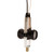 Satco 80-1379 Phenolic Twin Cluster; Snap-On Top; 2-3/8" Bracket + Snap; 1-3/4" 1/8 IP Threaded Bottom Bracket With 5/8" Nipple; 660W; 250V