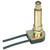 Satco 80-1413 On-Off Metal Rotary Switch; 1-1/2" Metal Bushing; Single Circuit; 6A-125V, 3A-250V Rating; 6" Leads; Brass Finish