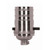 Satco 80-1433 On-Off Push Thru Socket; 1/8 IPS; 4 Piece Stamped Solid Brass; Polished Nickel Finish; 660W; 250V