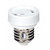 Satco 80-1888 White Medium To GU24 Socket Reducer; E26 - GU24 With Locking Device; 3/4 in. Overall Extension; 660W; 250V