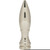 Satco 80-2102 Bullet Finial; Nickel Finish; 2" Height; 1/8 IP