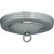 Satco 90-068 Standard Canopy Kit; Chrome Finish; 5" Diameter; 7/16" Center Hole; 2-8/32 Bar Holes; Includes Hardware; 10lbs Max