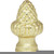 Satco 90-133 Acorn Finial; 1-1/2" Height; 1/8 IP; Polished Brass Finish