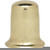Satco 90-136 Steel Finial; 1/4-27; 1"; Brass Plated