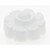 Satco 90-245 Plastic Lock-Up Caps; 1/8 IP; White Finish; With Pull Chain Hole; 1" Diameter