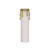 Satco 90-373 Plastic Drip Candle Cover; White Plastic With Gold Drip; 1-3/16" Inside Diameter; 1-1/4" Outside Diameter; 4" Height