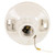 Satco 90-443 2 Terminal Glazed Porcelain On-Off Pull Chain Ceiling Receptacle; Screw Terminals; 4-3/8" Diameter; 250W; 250V