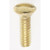 Satco 90-538 Steel Switchplate Screw; 6/32; Brass Plated Finish; 1/2" Length
