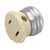 Satco 90-546 Polarized Socket Plug Adapter; Medium Base; 660W; 125V; Ivory Finish